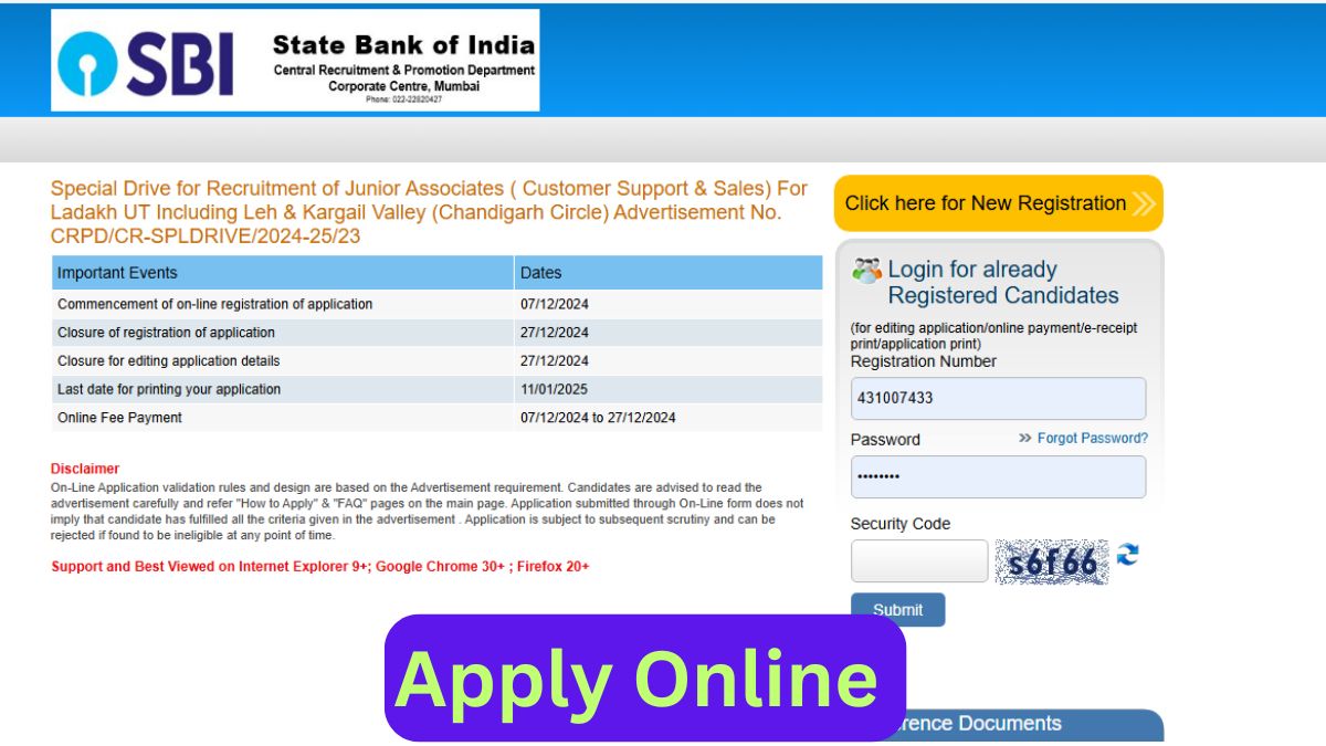 SBI Clerk Recruitment 2024