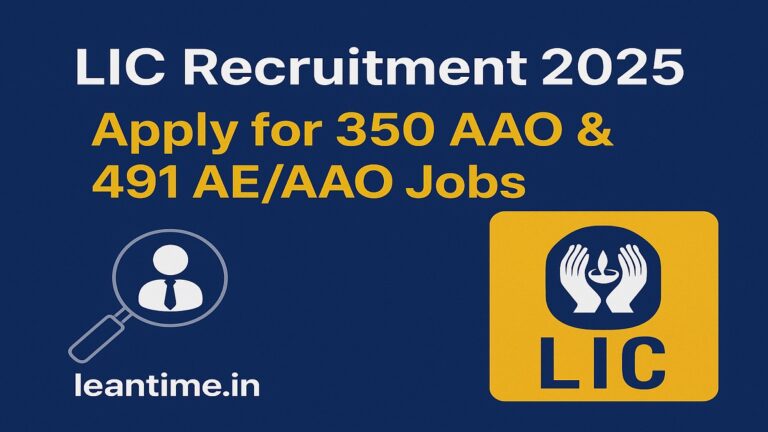 LIC 350 AAO and 491 AE/AAO recruitment notification 2025